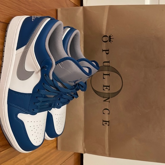 Jordan 1 low try blue size 9 - Picture 1 of 9